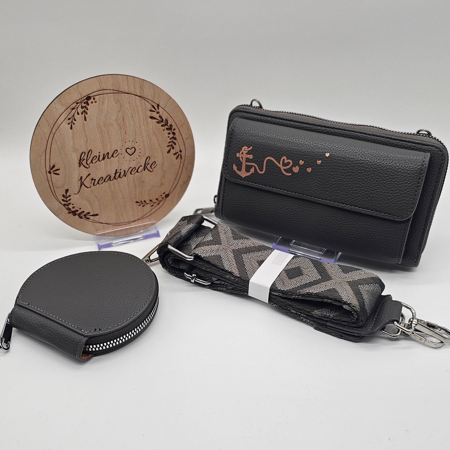 Handytasche mit Portemonnaie quer | Anker