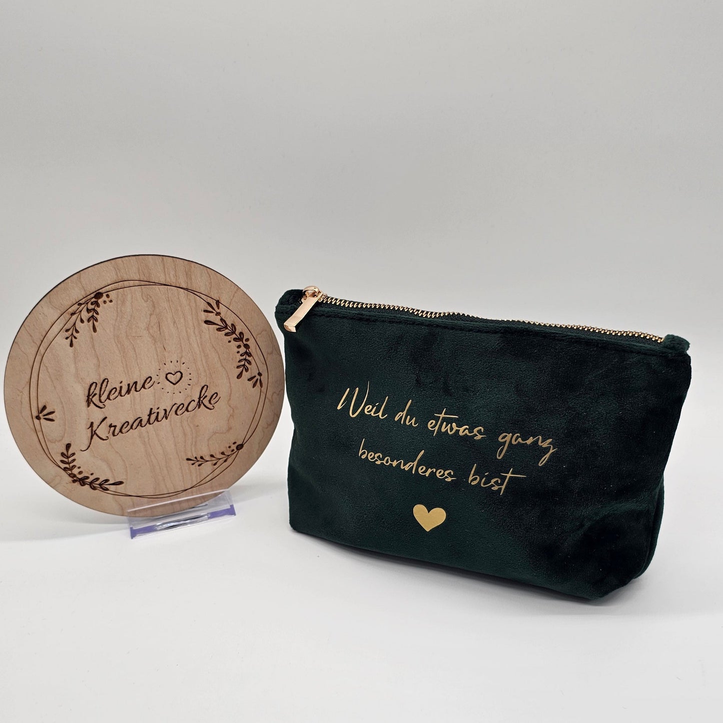 Kosmetiktasche aus Samt | ganz besonderes bist