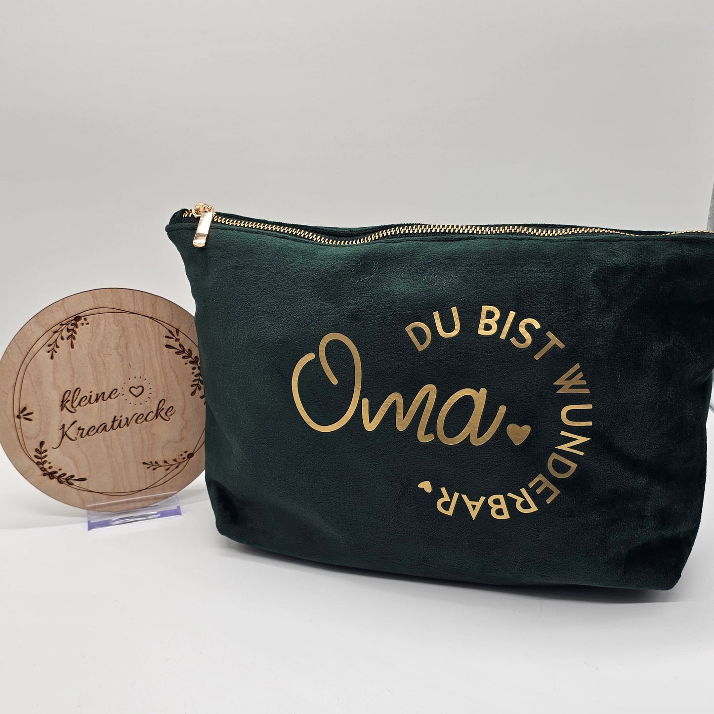 Kosmetiktasche aus Samt | Oma