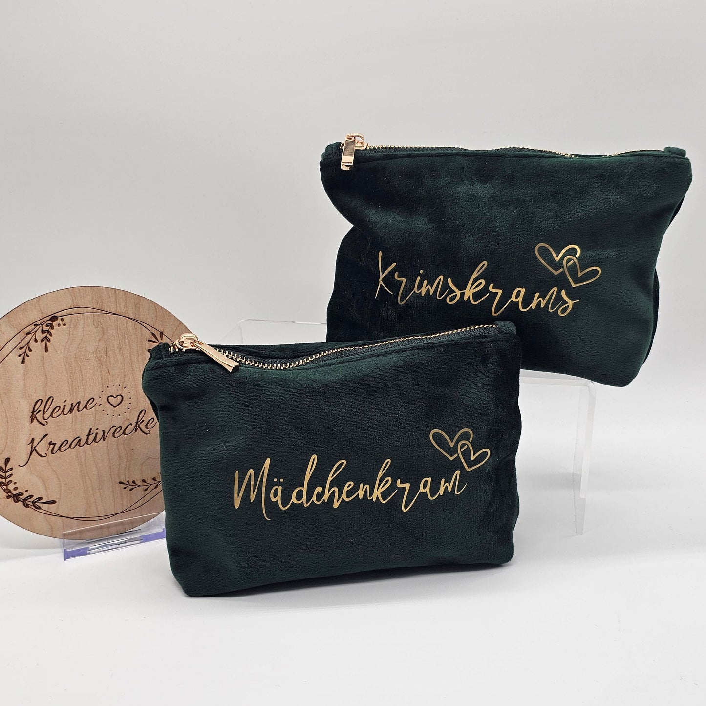 Kosmetiktasche aus Samt | Mädchenkram