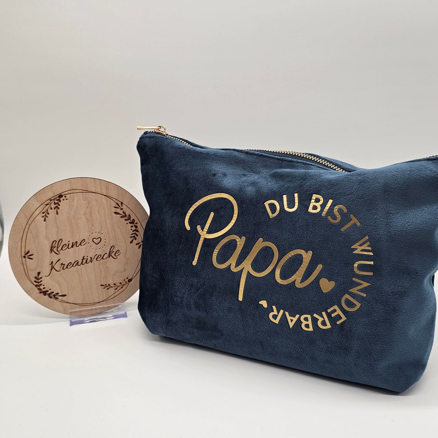 Kosmetiktasche aus Samt | Papa