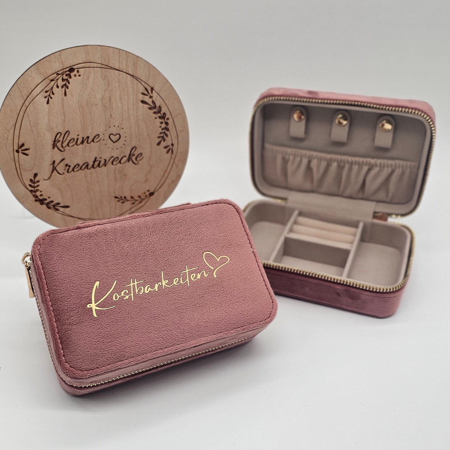 Schmuckbox aus Samt | Kostbarkeiten