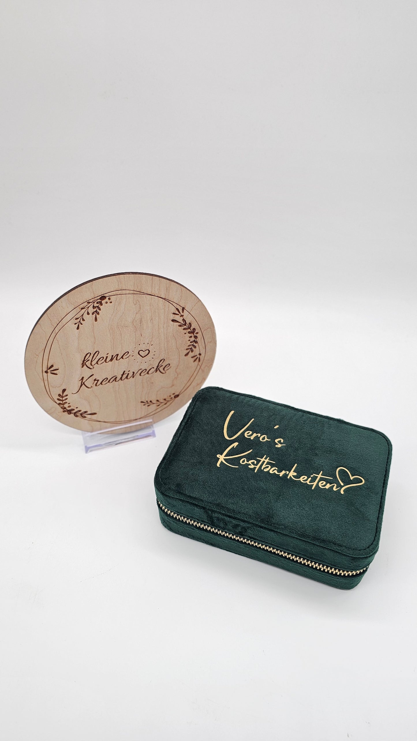 Schmuckbox aus Samt | personalisiert