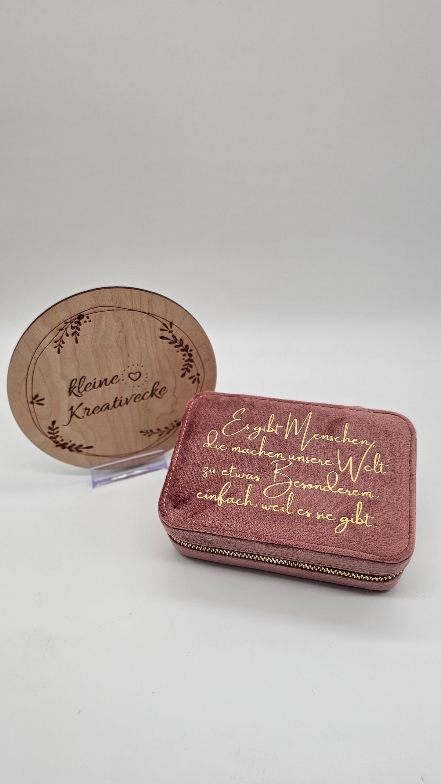 Schmuckbox aus Samt | personalisiert