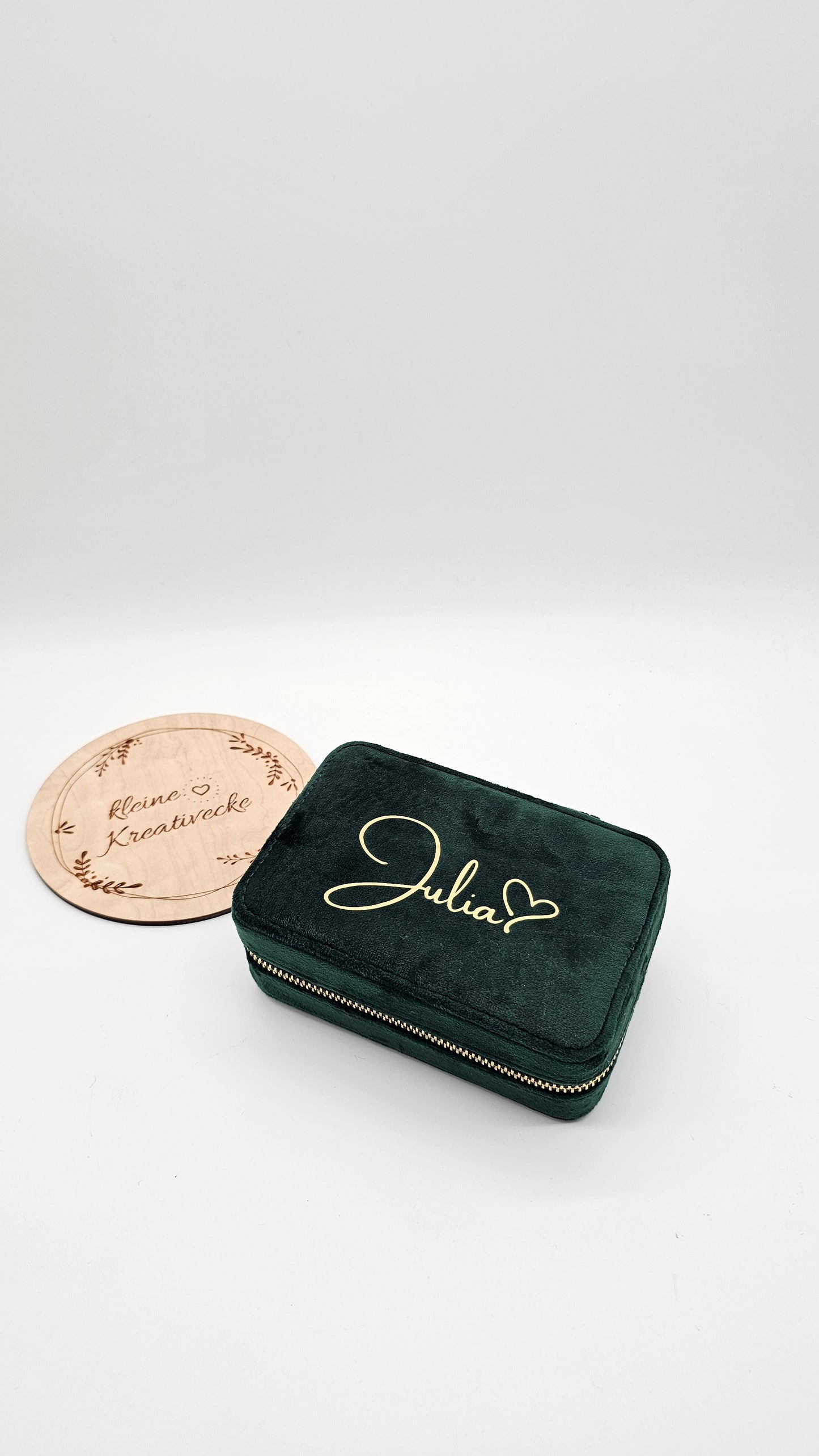Schmuckbox aus Samt | personalisiert